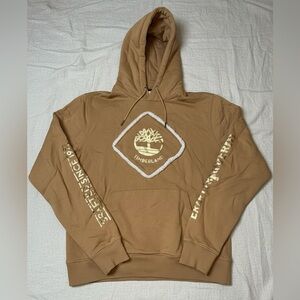 Timberland wheat gold foil Sherpa hoodie